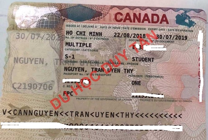 Du học Canada - Chúc mừng Nguyễn Trần Uyên Thy đã có visa du học Canada